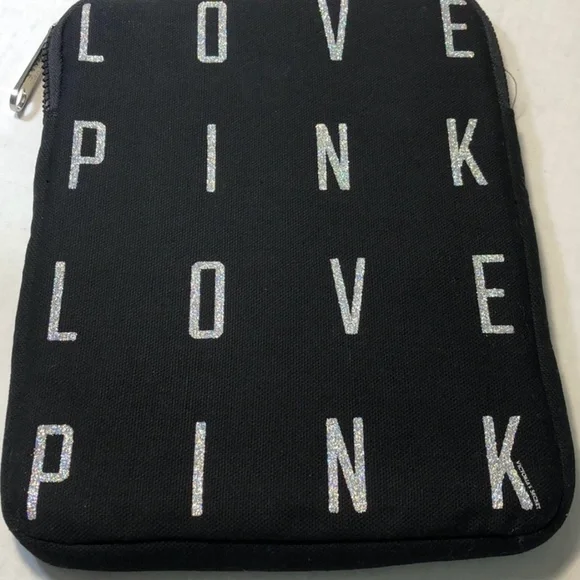 PINK Victoria's Secret Black tablet/Laptop Bag/bible carry case - Picture 1 of 4
